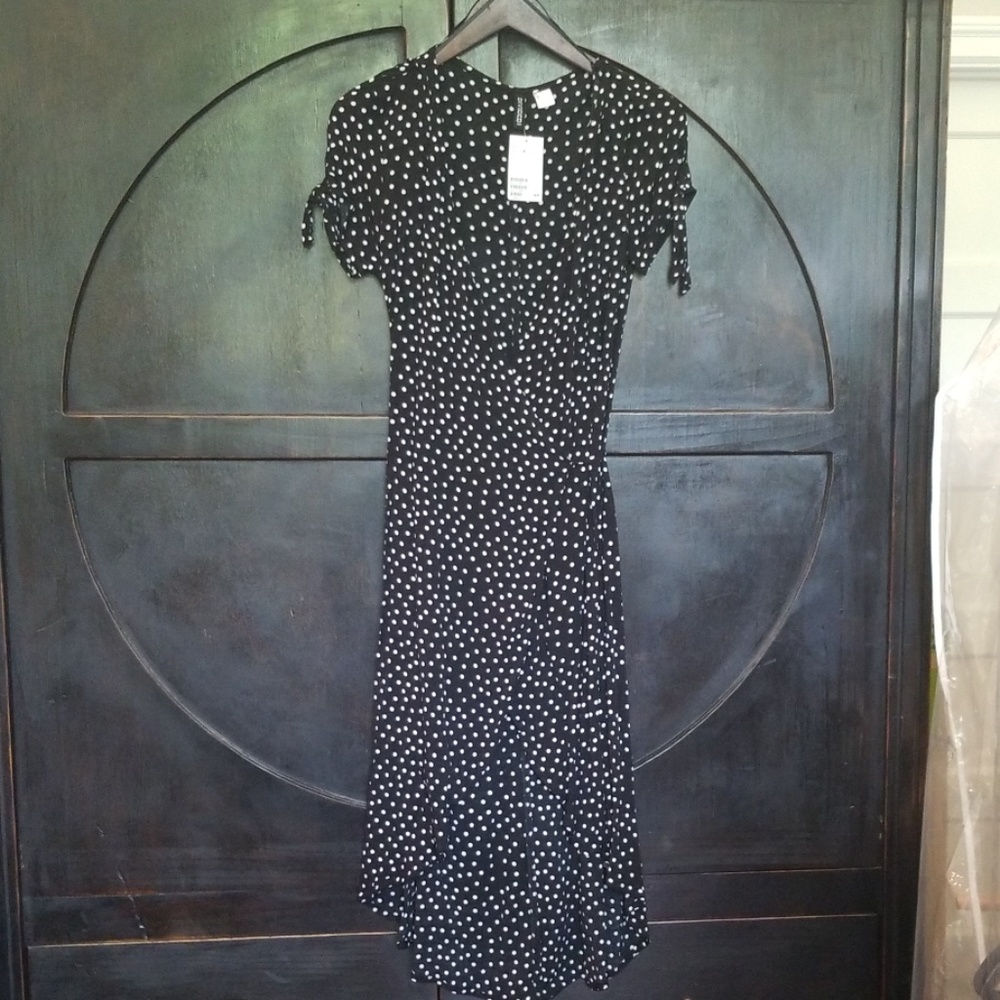 H&M Polka Dot Wrap Dress